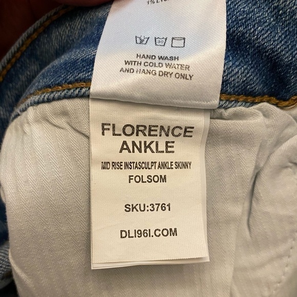 DL1961 Women’s Mid Rise Florence Instasculpt Ankle Skinny, in Folsom, Size 32. - Picture 7 of 8